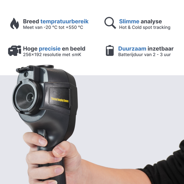 Webvision WVE320 Warmtebeeldcamera – Professionele Thermische Imager voor Lekdetectie, Inspecties & Onderhoud