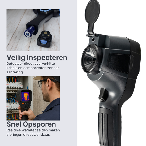 Webvision WVE320 Warmtebeeldcamera – Professionele Thermische Imager voor Lekdetectie, Inspecties & Onderhoud