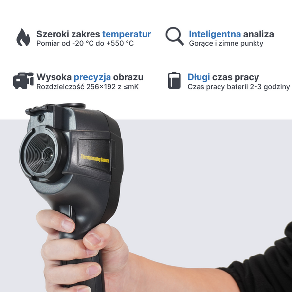 Webvision WVE320 Kamera Termowizyjna – Profesjonalne urządzenie do wykrywania wycieków, inspekcji budynków i diagnostyki technicznej
