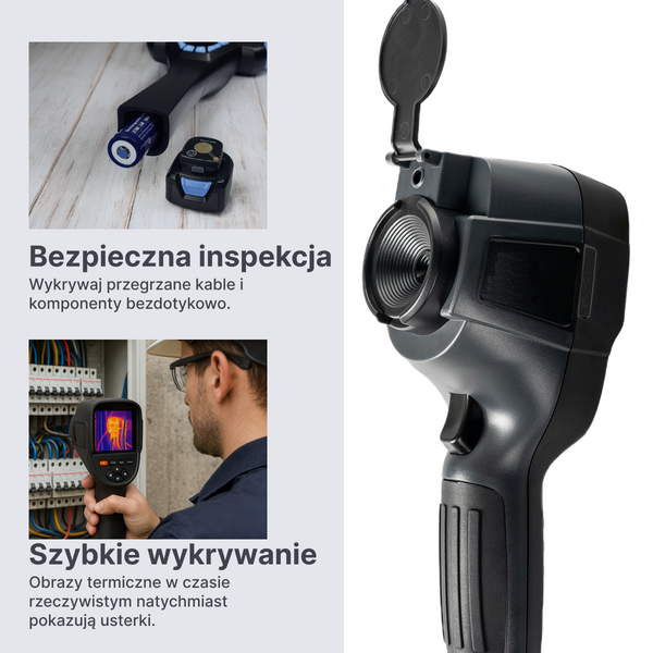 Webvision WVE320 Kamera Termowizyjna – Profesjonalne urządzenie do wykrywania wycieków, inspekcji budynków i diagnostyki technicznej