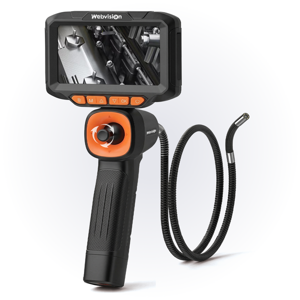 Webvision Endoscoop Inspectie Camera - 6mm Lens - 720° Beweegbare kop - 2 Meter kabel- IP68 - SD Kaart