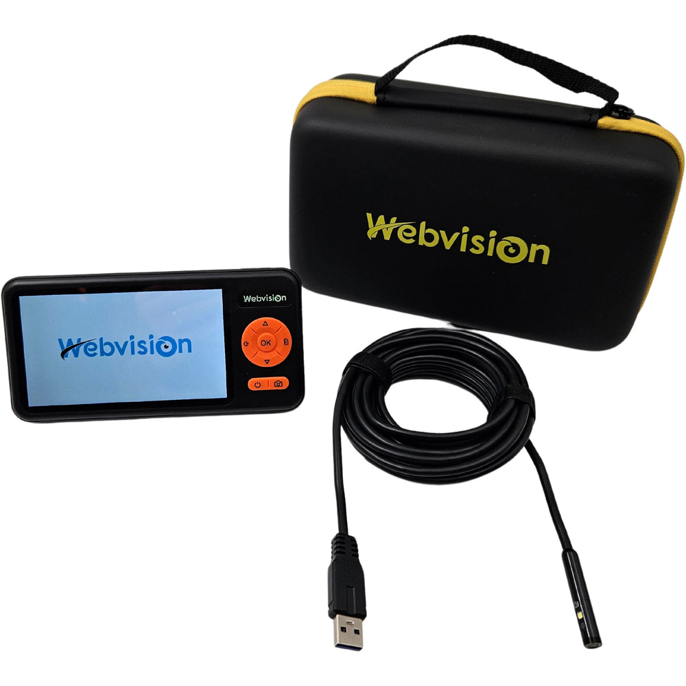 Endoscoop Camera Met Triple 8mm Lens - Inspectie Camera met 3 Camera's, FHD, 5.0"Scherm, IP68