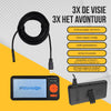 Endoscoop Camera Met Triple 8mm Lens - Inspectie Camera met 3 Camera's, FHD, 5.0"Scherm, IP68