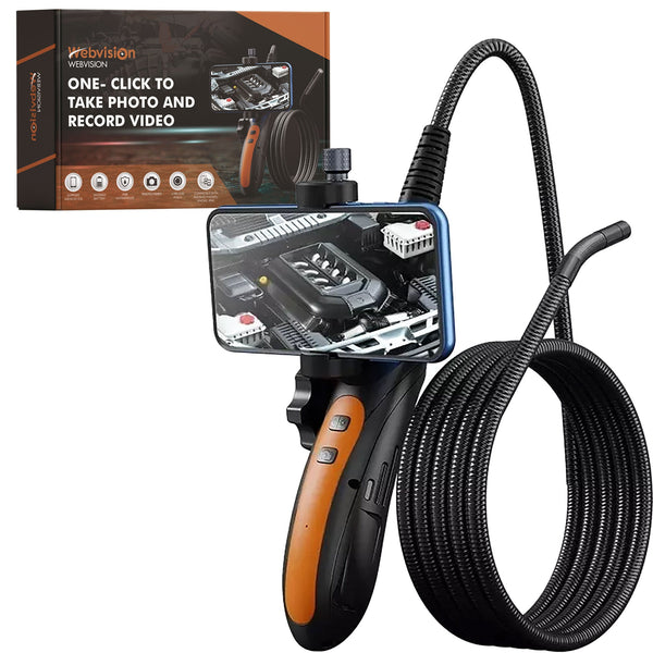 Webvision Endoscoop Inspectie Camera - 8mm Lens - iOS & Android - Bedienbare 360° Graden Lens - 1M kabel - IP68