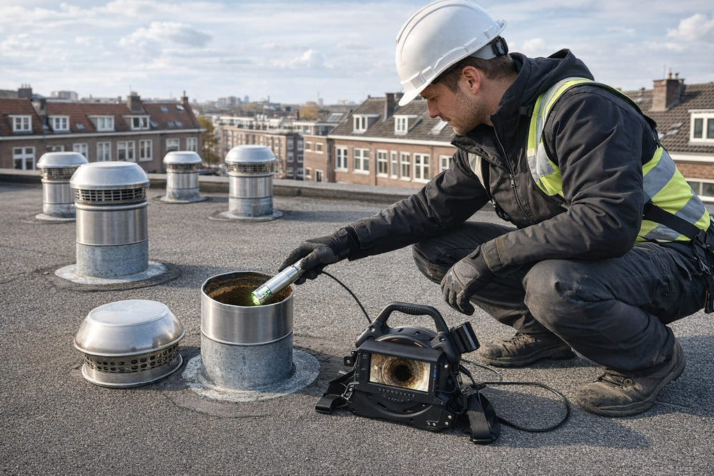 Rookgaskanalen inspectie
