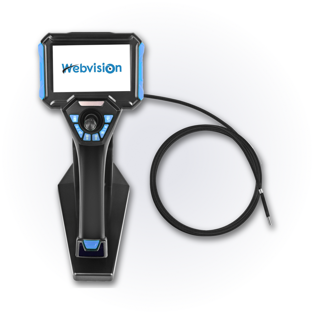 Webvision WVS40 Industriële Endoscoopcamera – 6mm Lens – 720° Beweegbare Kop – Afneembare Kabel (1–10m) – IP68 – Hittebestendig