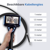 Webvision WVS40 Industriële Endoscoopcamera – 6mm Lens – 720° Beweegbare Kop – Afneembare Kabel (1–10m) – IP68 – Hittebestendig