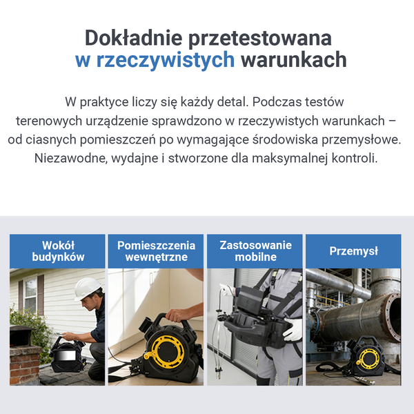 Webvision Kamera Inspekcyjna do Kominów 20 m z Podwójną Kamerą i Monitorem 7