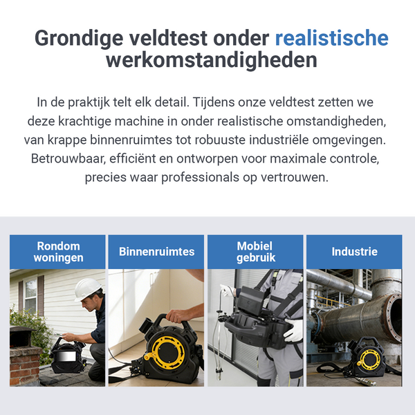 Professionele inspectiecamera voor verticale kanalen