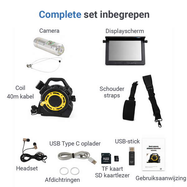 Betrouwbare inspectiecamera voor installatieschachten